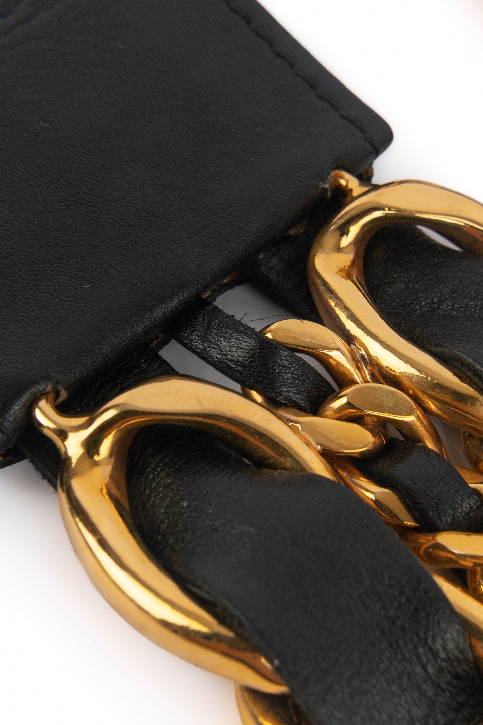 Ceinture en cuir Chanel 1991