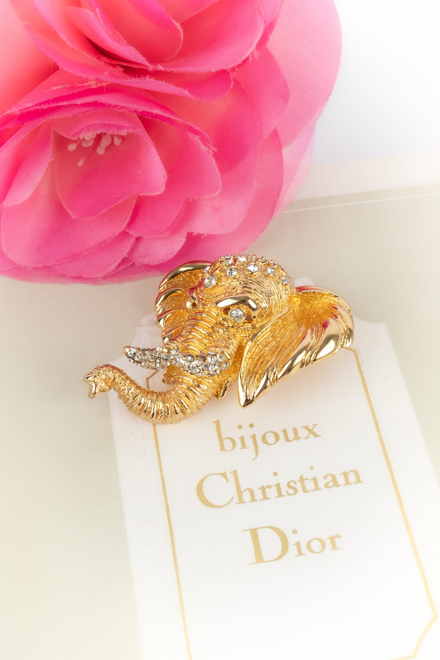 Broche "éléphant" Christian Dior