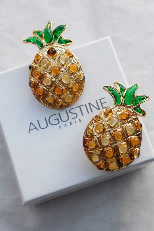 Boucles d'oreilles Ananas Augustine