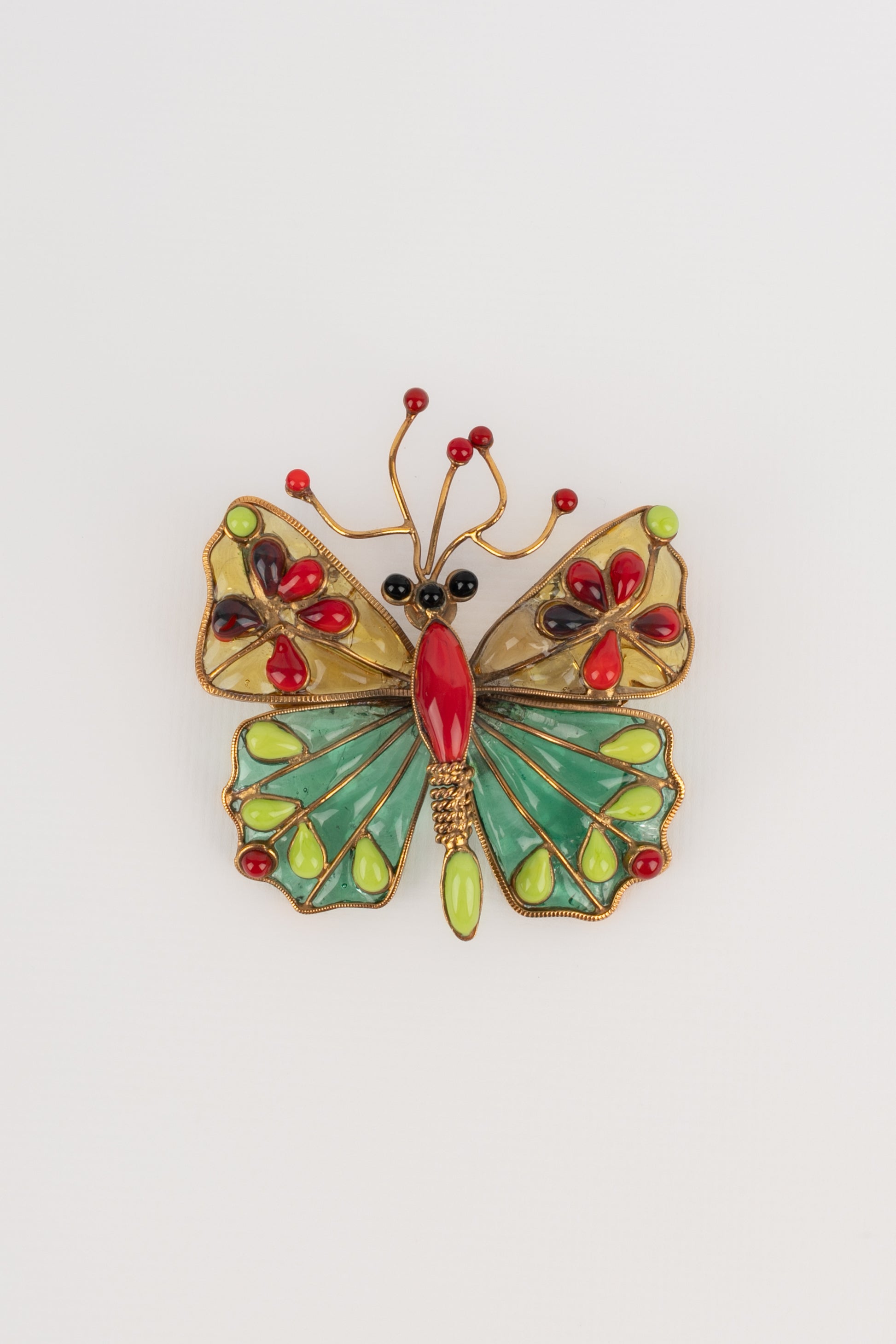 Broche papillon Gripoix 