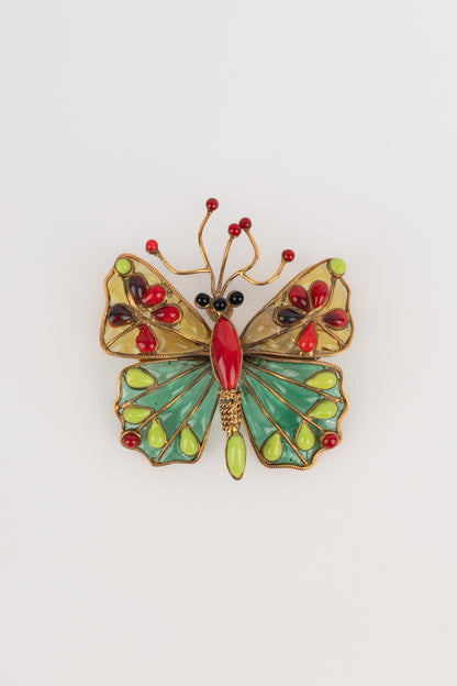 Broche papillon Gripoix 