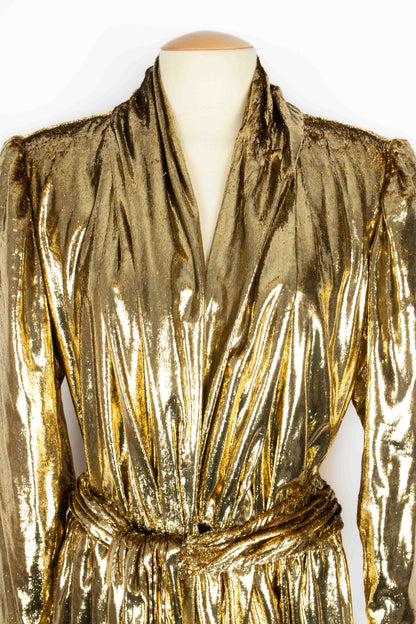 Robe dorée Guy Laroche Haute Couture
