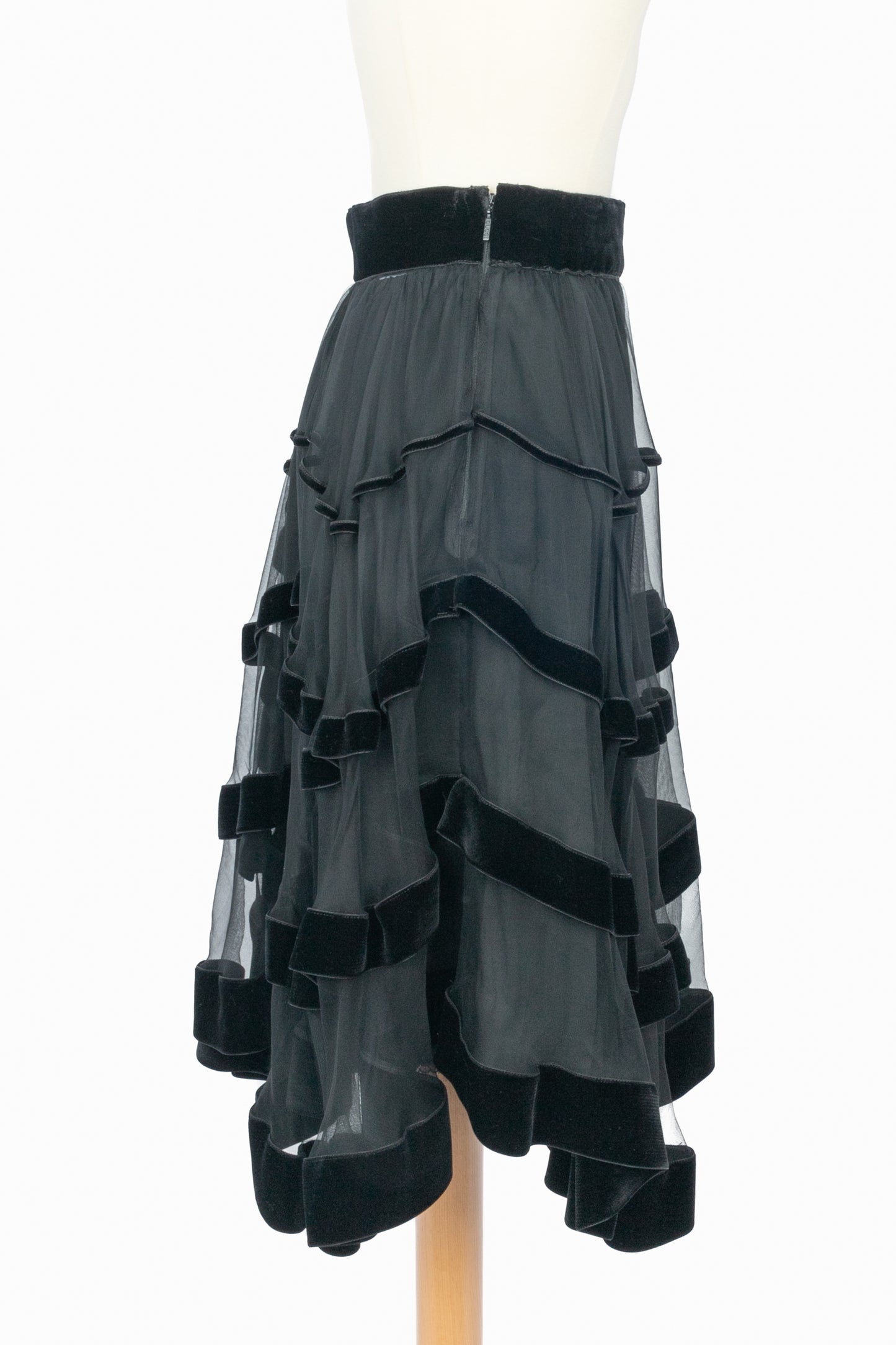 Jupe en velours Gucci