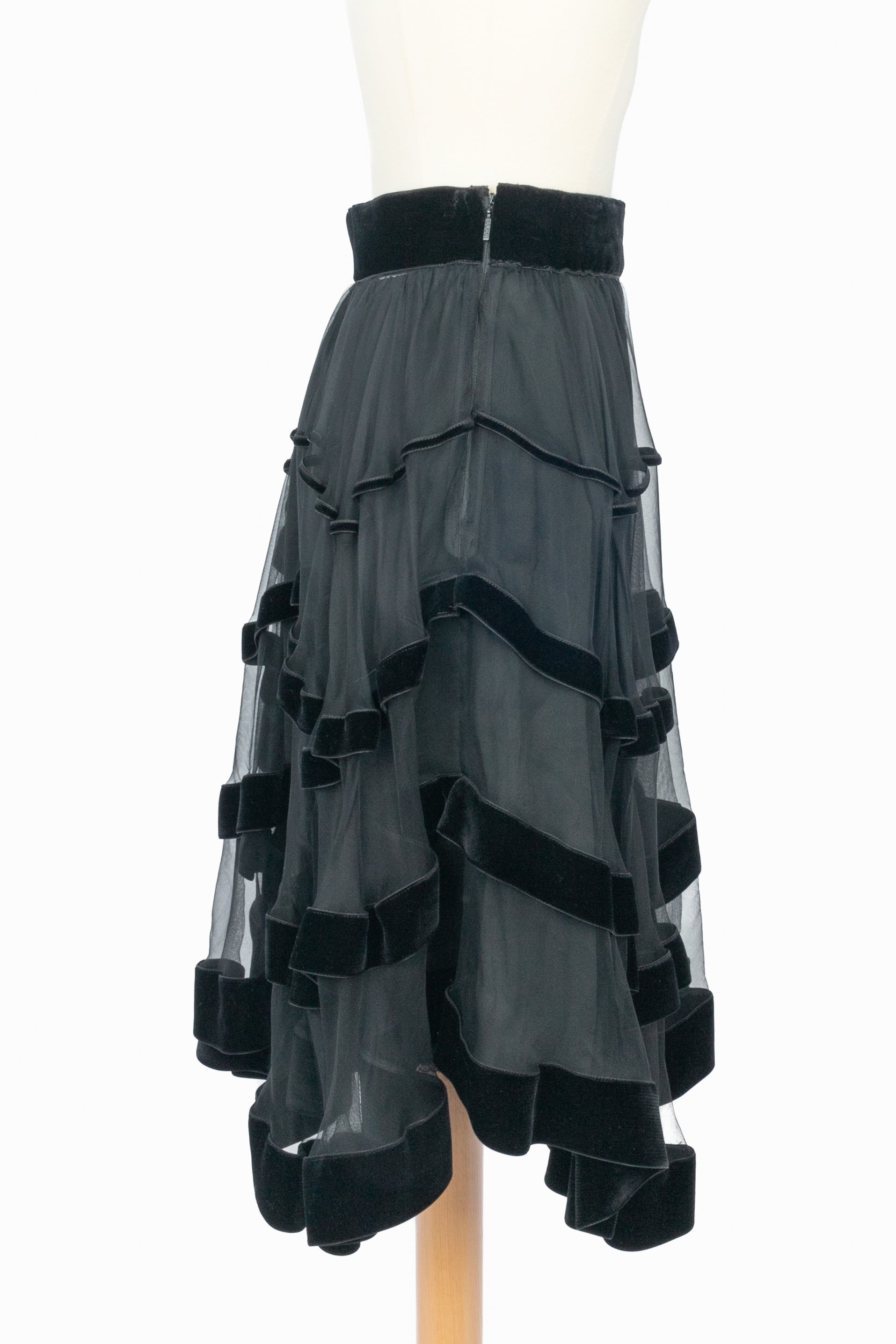 Jupe en velours Gucci