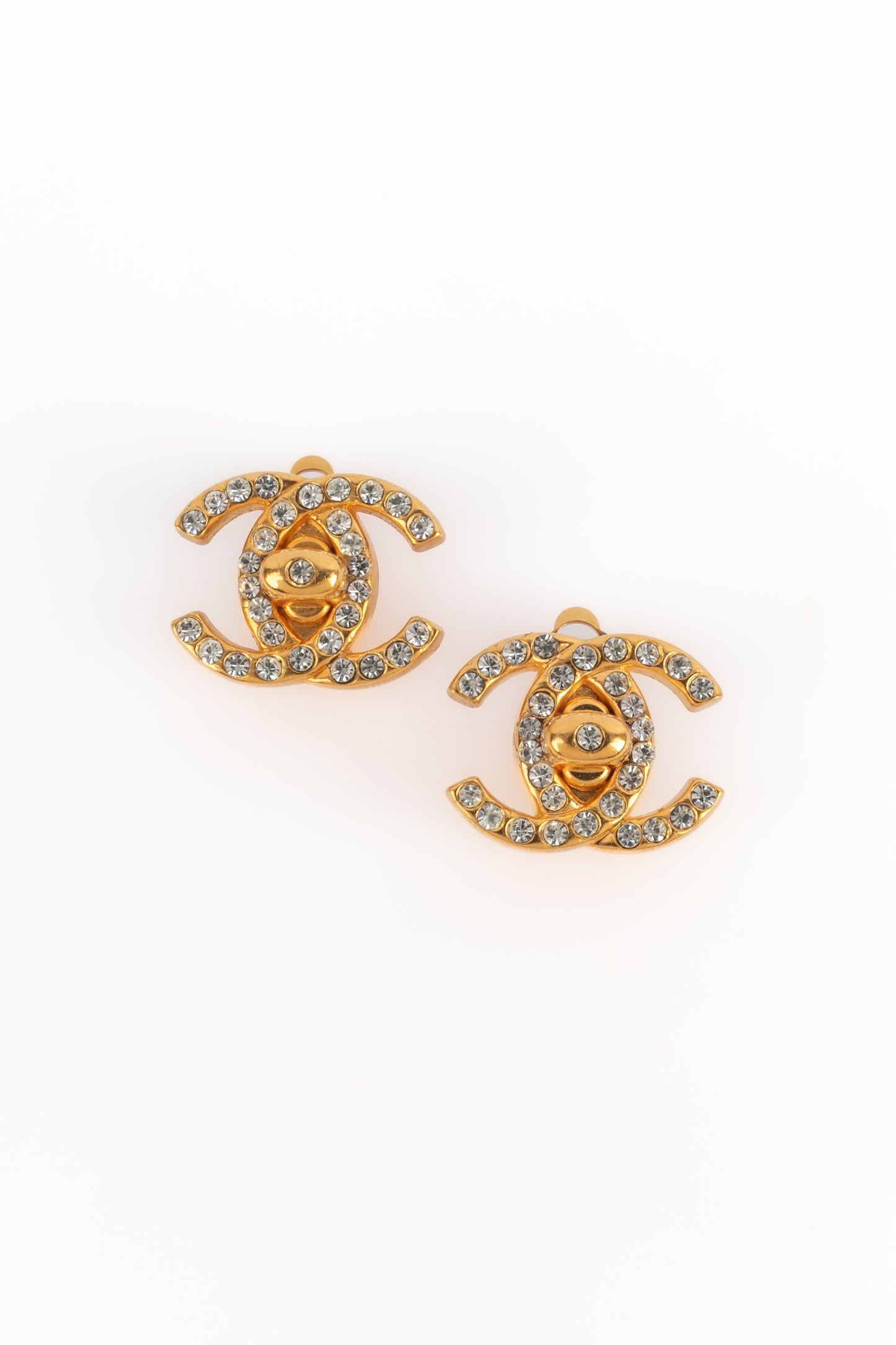 Boucles d'oreilles tourniquet Chanel Hiver 1996