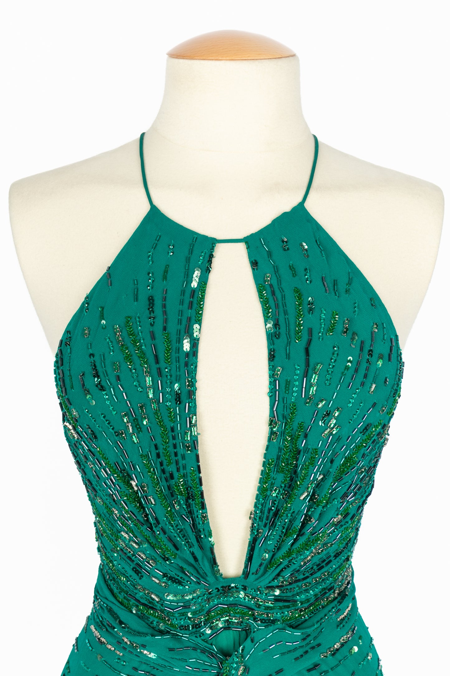 Robe en soie perlée Roberto Cavalli