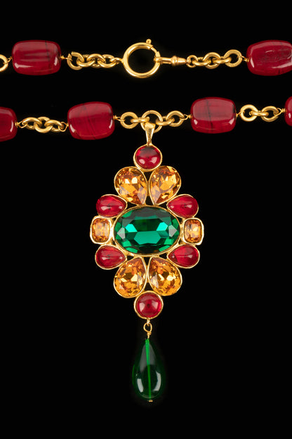 Collier pendentif Chanel 1990's