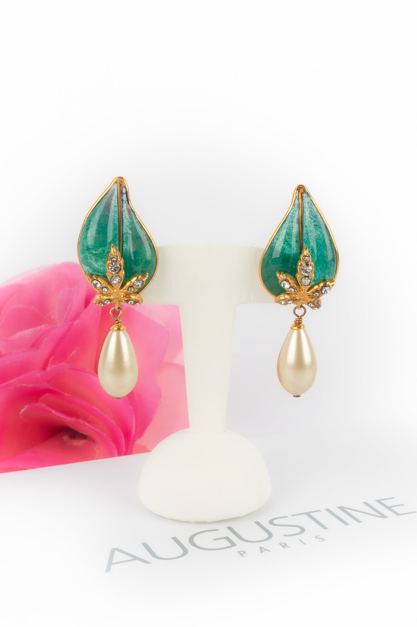 Boucles d'oreilles vertes Augustine