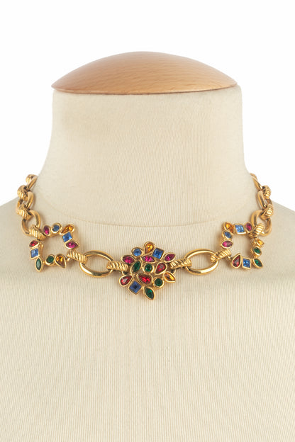 Collier strass Yves Saint Laurent 