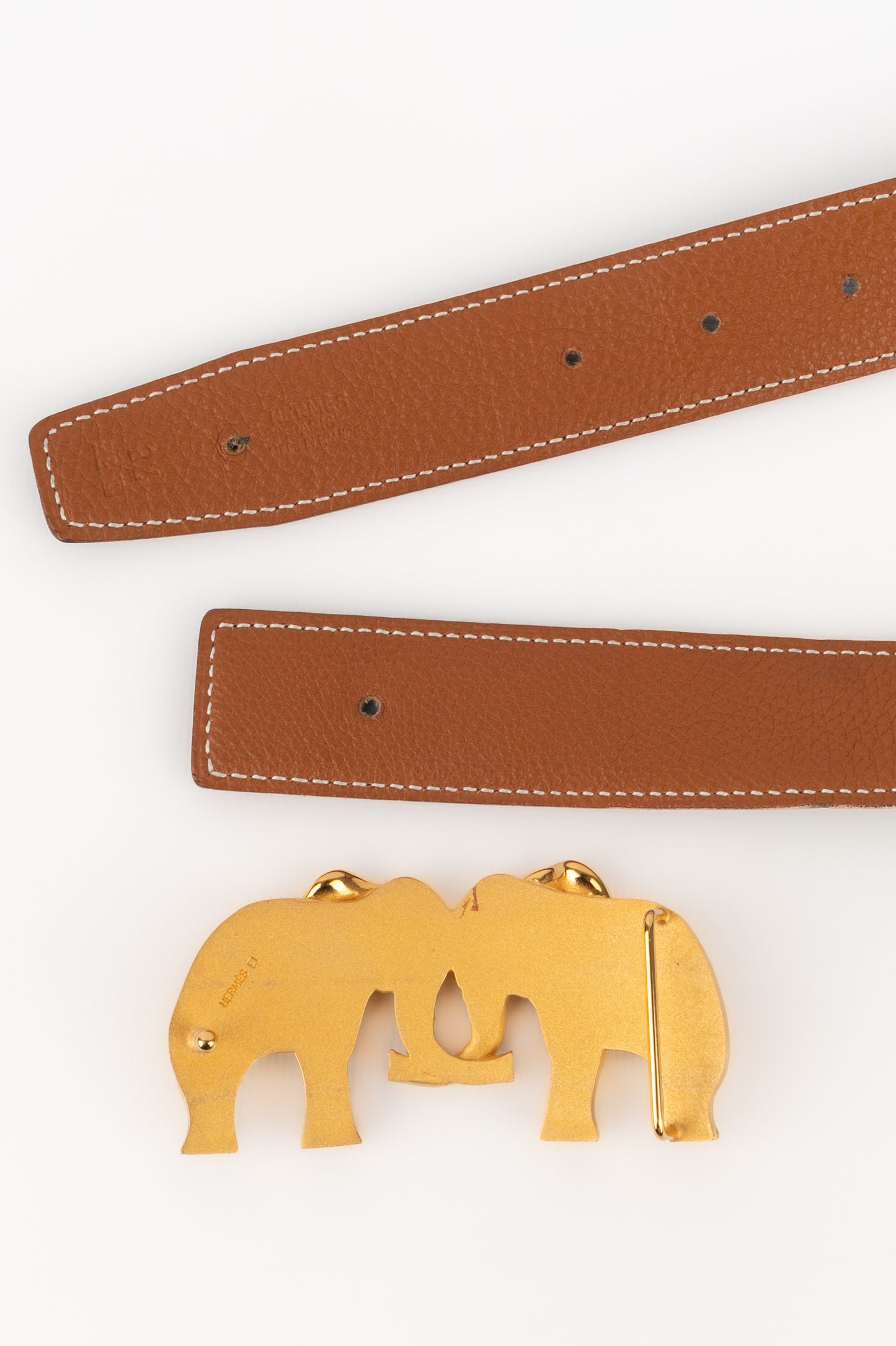 Ceinture "éléphants" Hermès