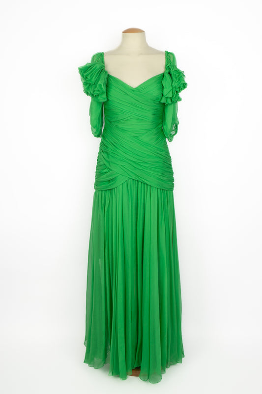 Robe en soie Nina Ricci Haute Couture 