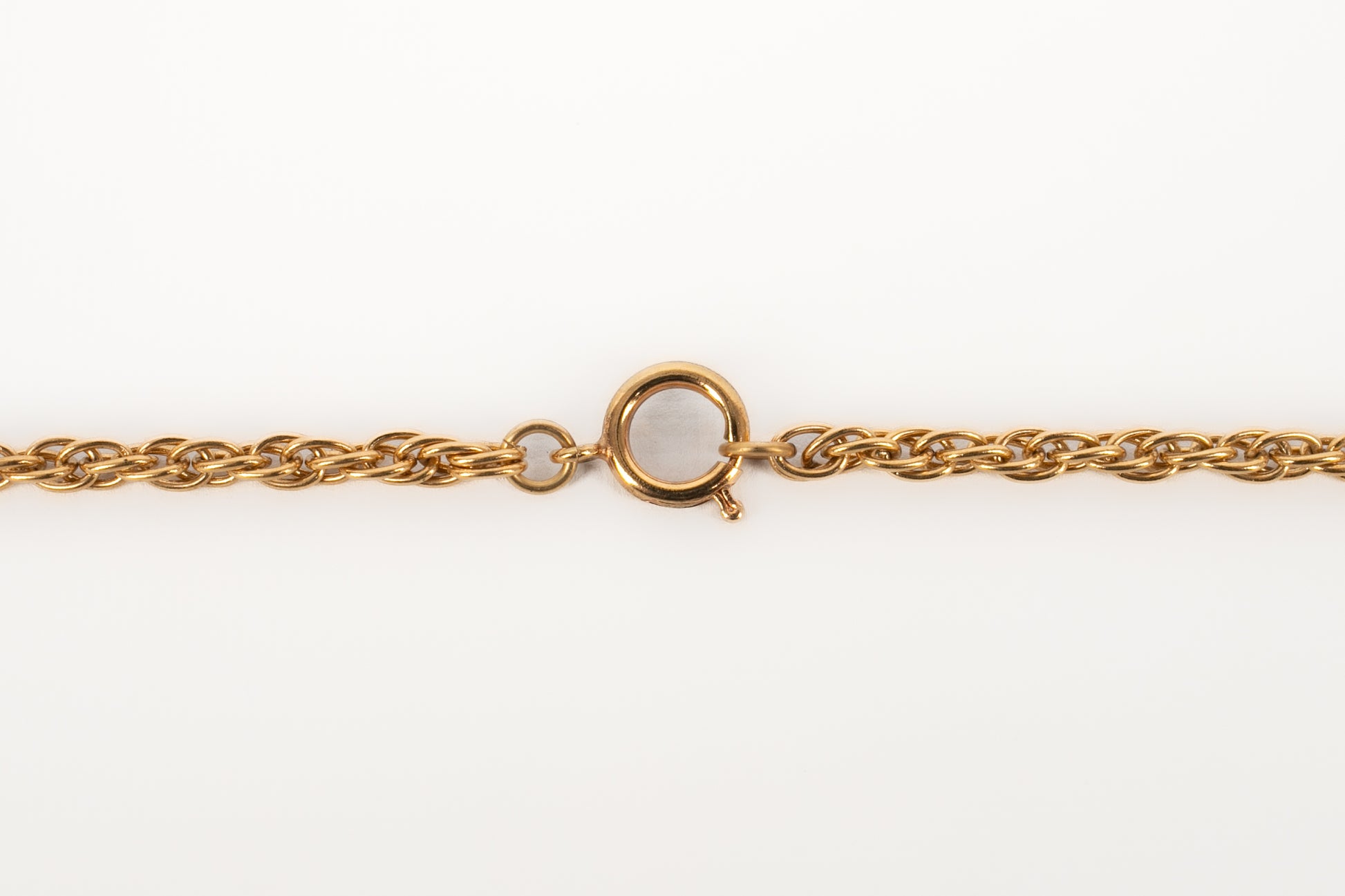 Collier doré Chanel 1980's