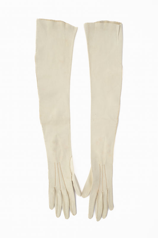Longs gants vintage en cuir