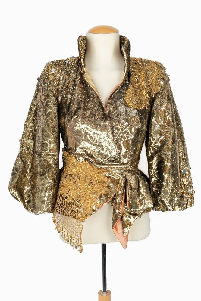 Veste dorée Carven Haute Couture Automne 2004-2005