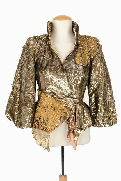 Veste dorée Carven Haute Couture Automne 2004-2005