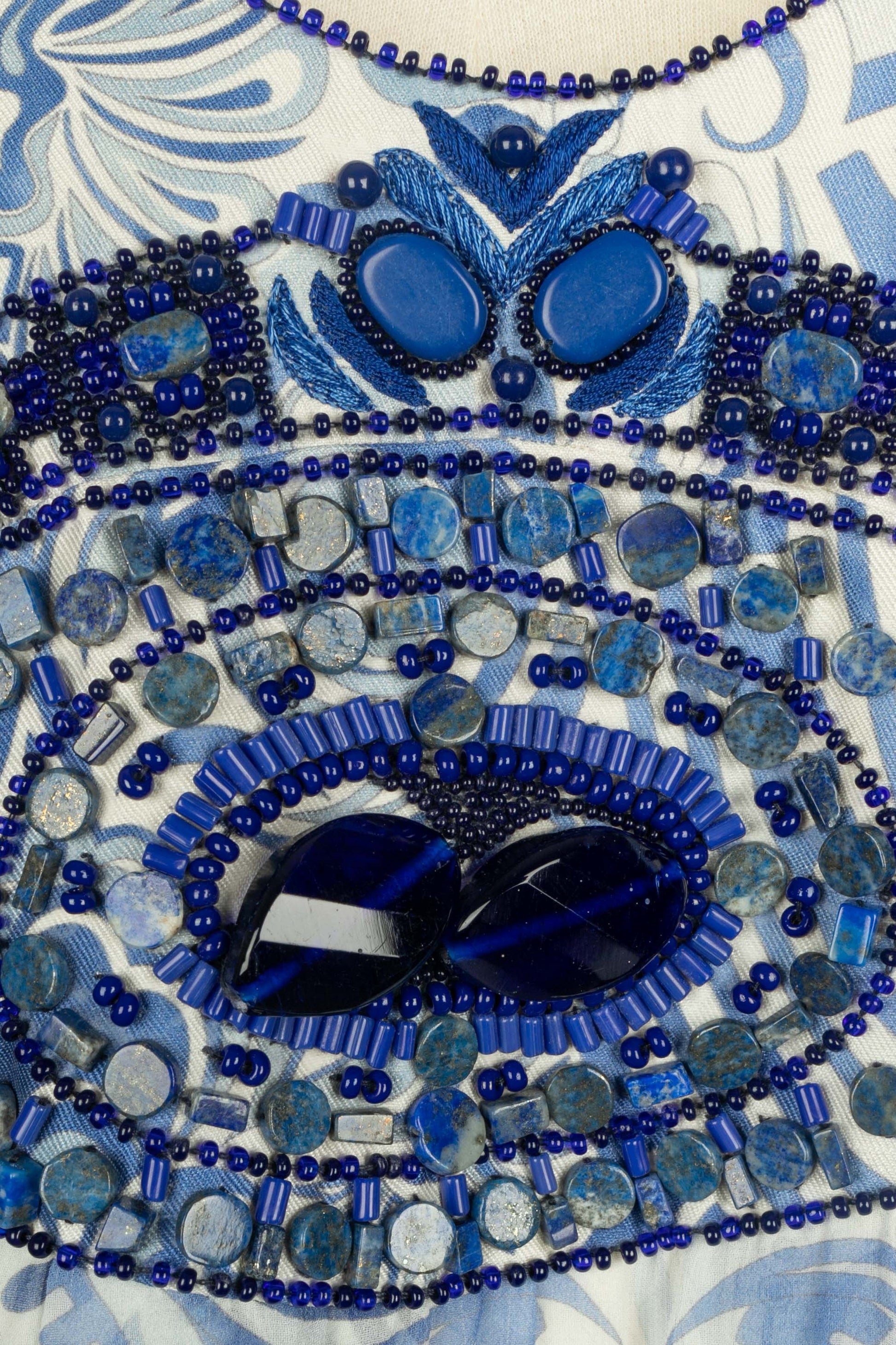 pucci blue dress Marmo halterneck satin jersey maxi dress in blue - Pucci