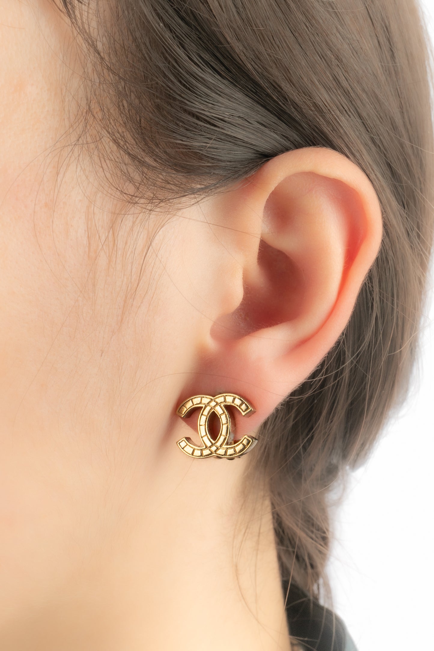 Boucles d'oreilles cc Chanel Hiver 2003