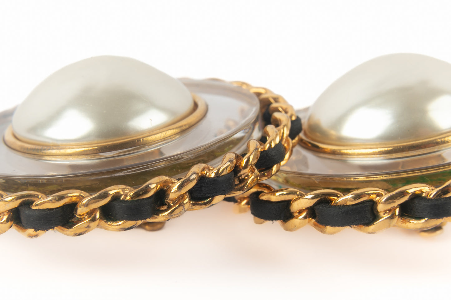 Boucles d'oreilles baroques Chanel 1990's