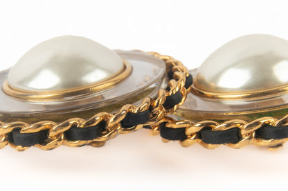 Boucles d'oreilles baroques Chanel 1990's