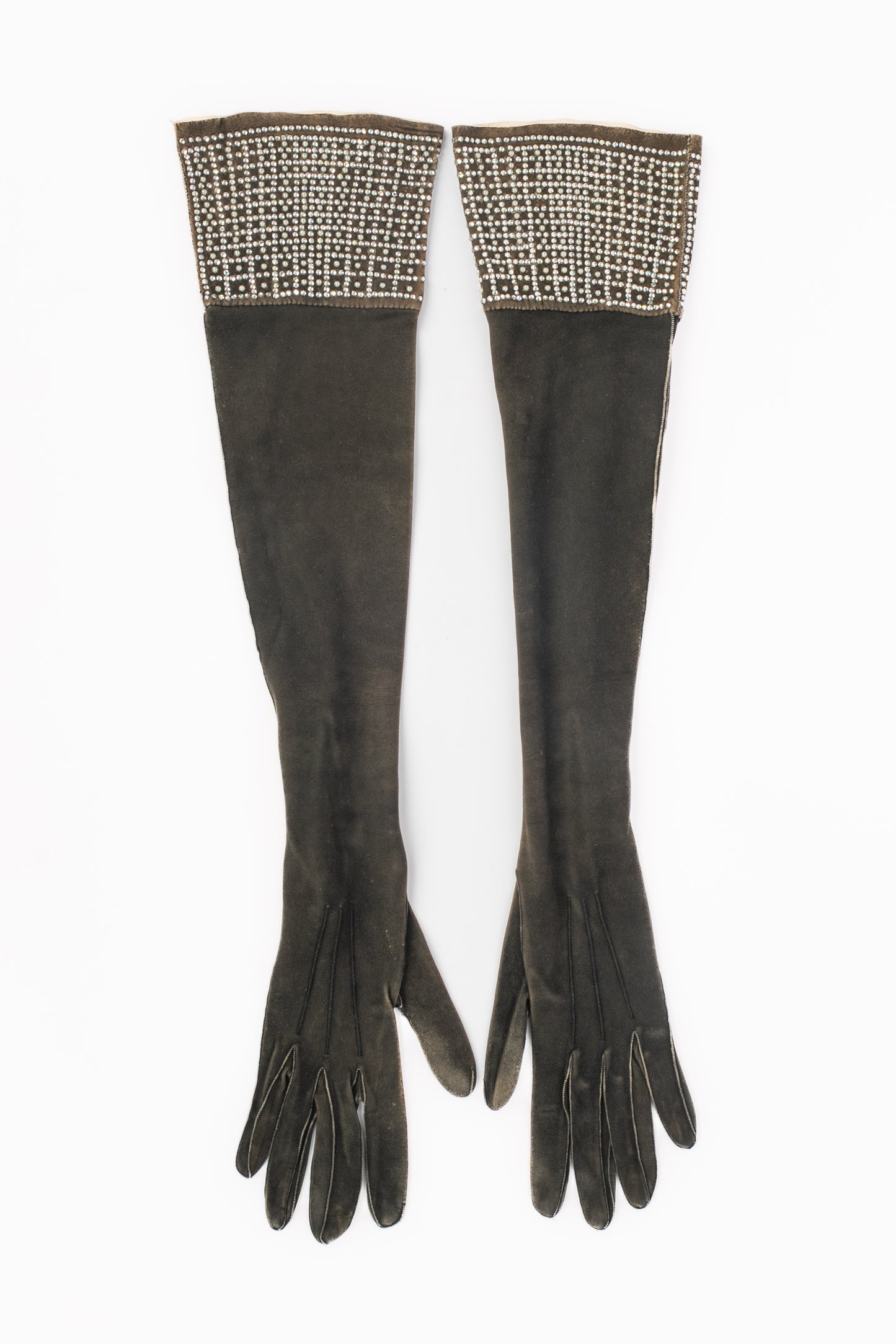 Gants vintage en cuir 