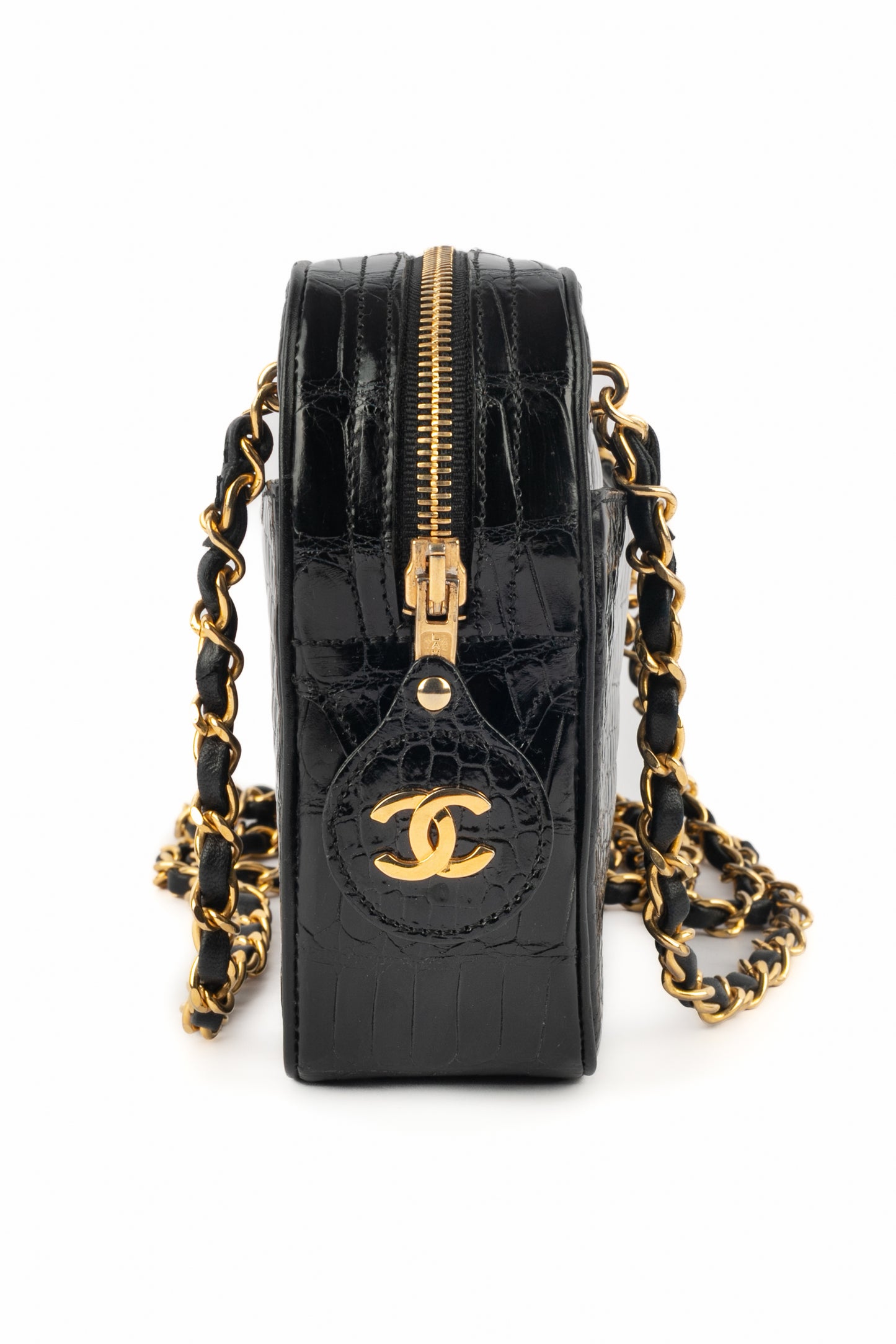 Sac caméra en crocodile Chanel
