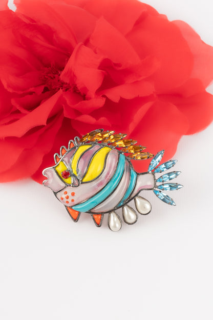 Broche "poisson" Loulou De La Falaise