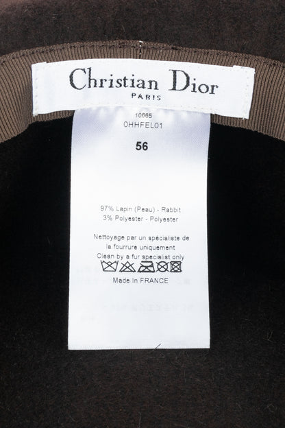 Chapeau marron Christian Dior 