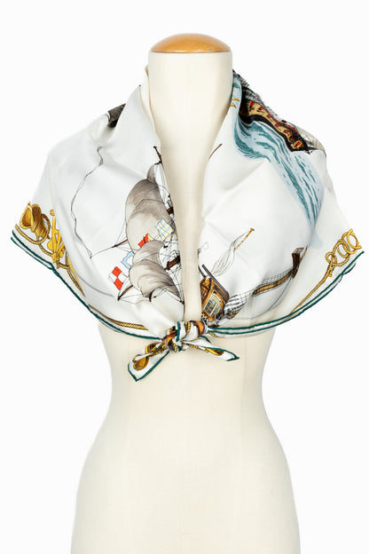 Carré / Foulard "La Flore Frégate de 28 canons" Hermès