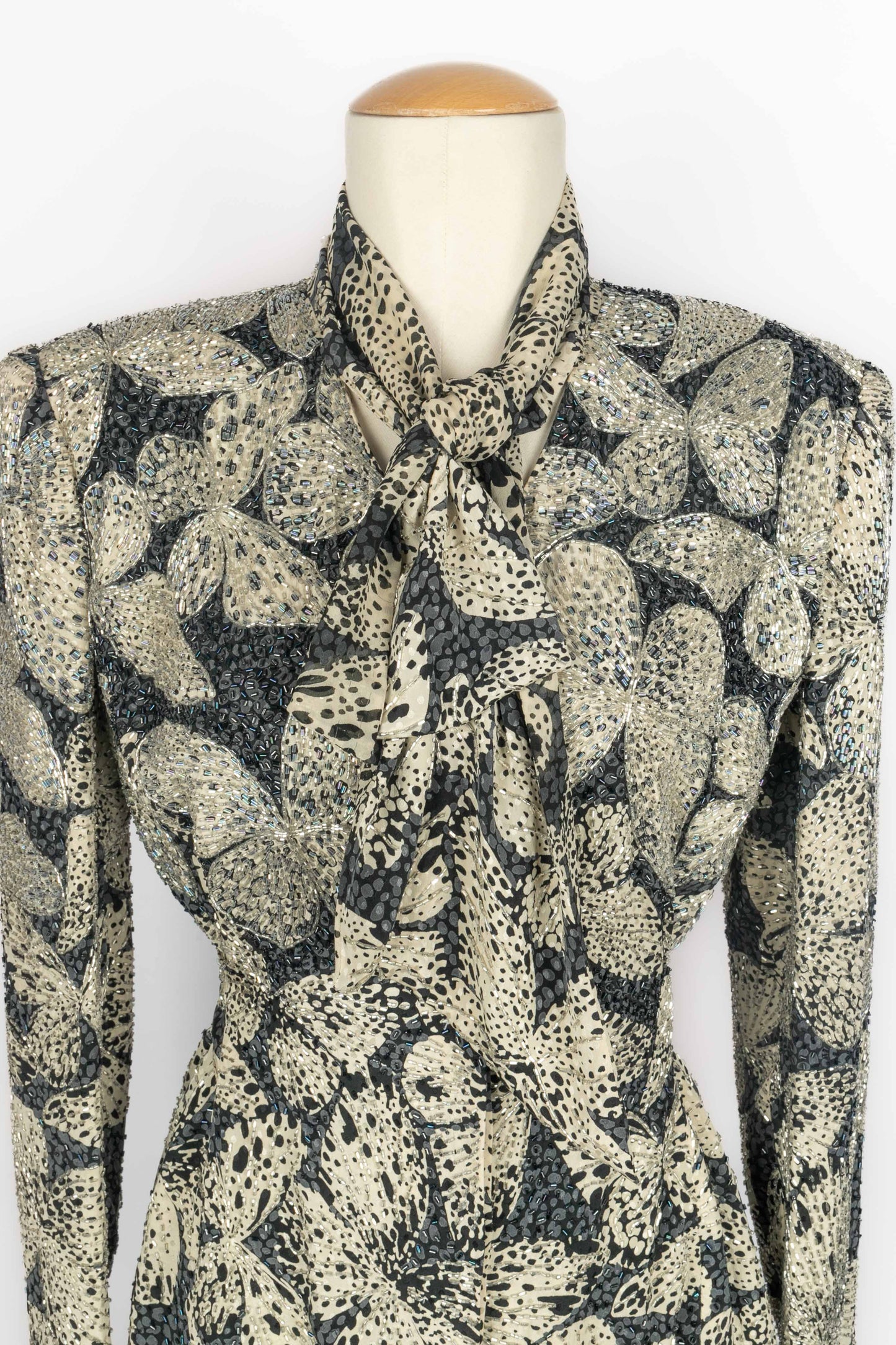 Ensemble en soie Hanae Mori Haute Couture 1985's