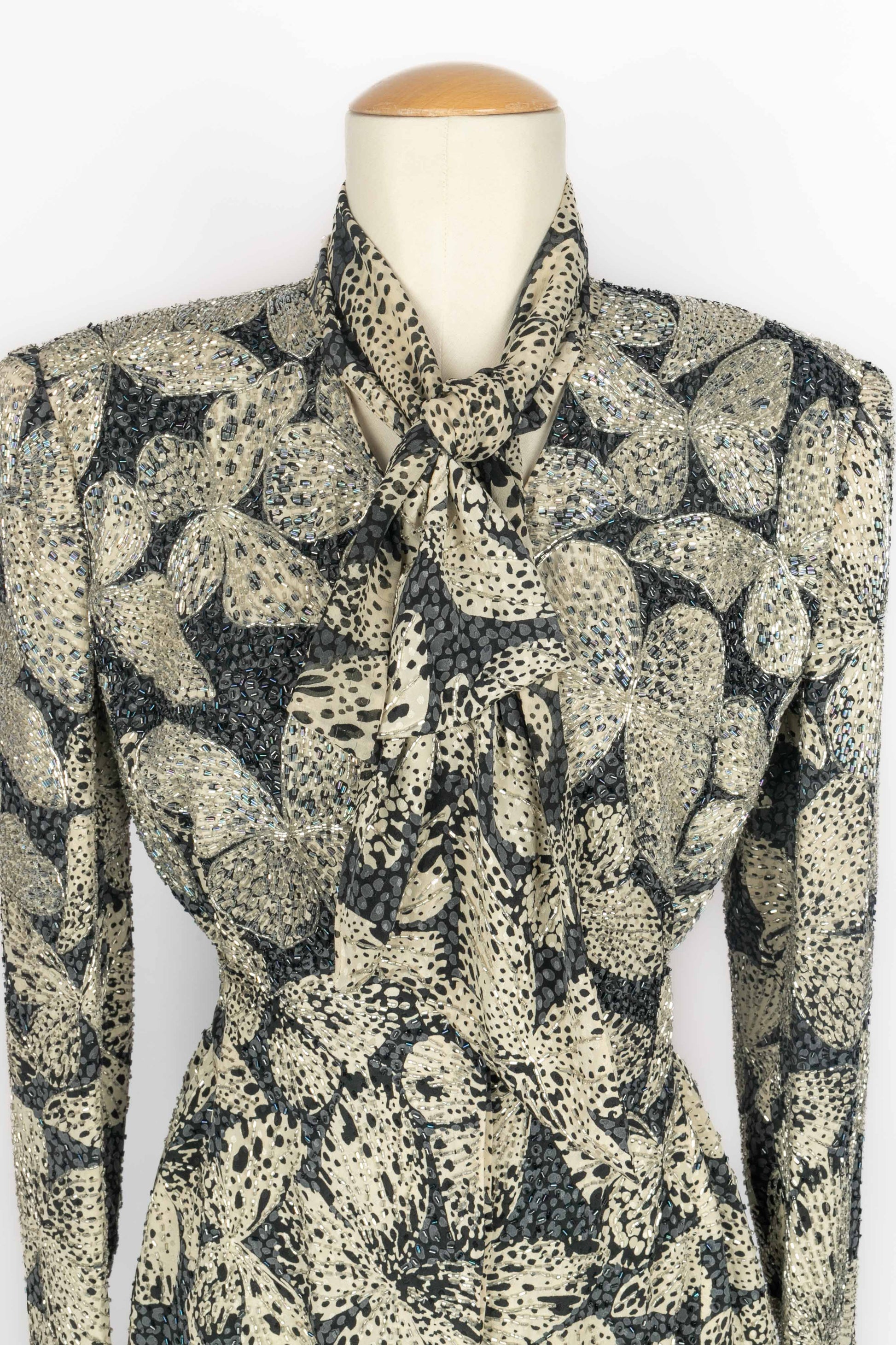 Ensemble en soie Hanae Mori Haute Couture 1985's