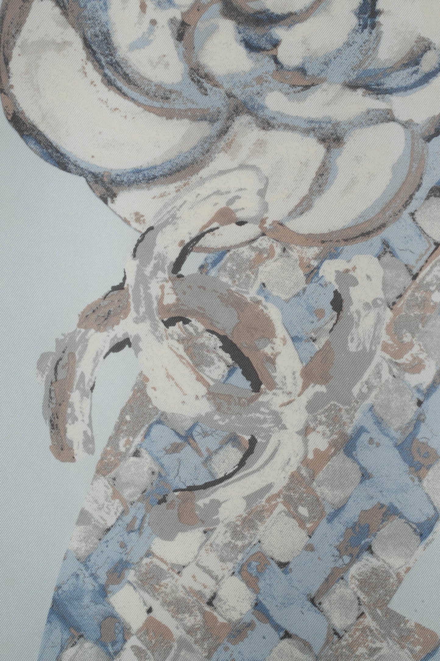 Foulard en soie bleu Chanel 