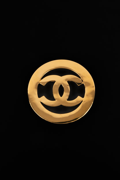 Broche dorée Chanel 1990's