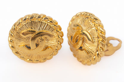 Boucles d'oreilles cc Chanel 1985's