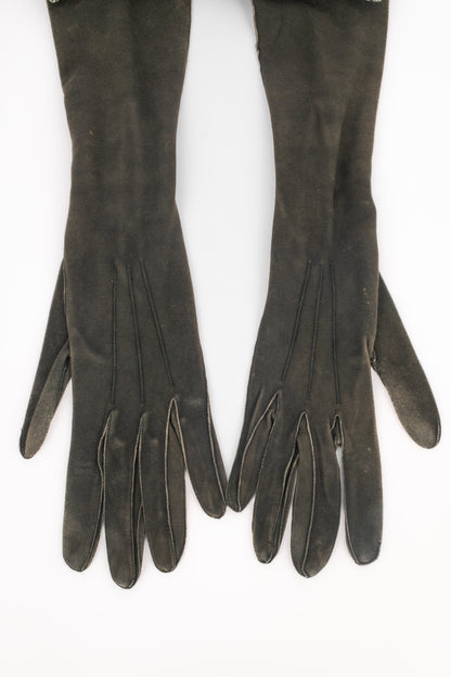 Gants vintage en cuir 