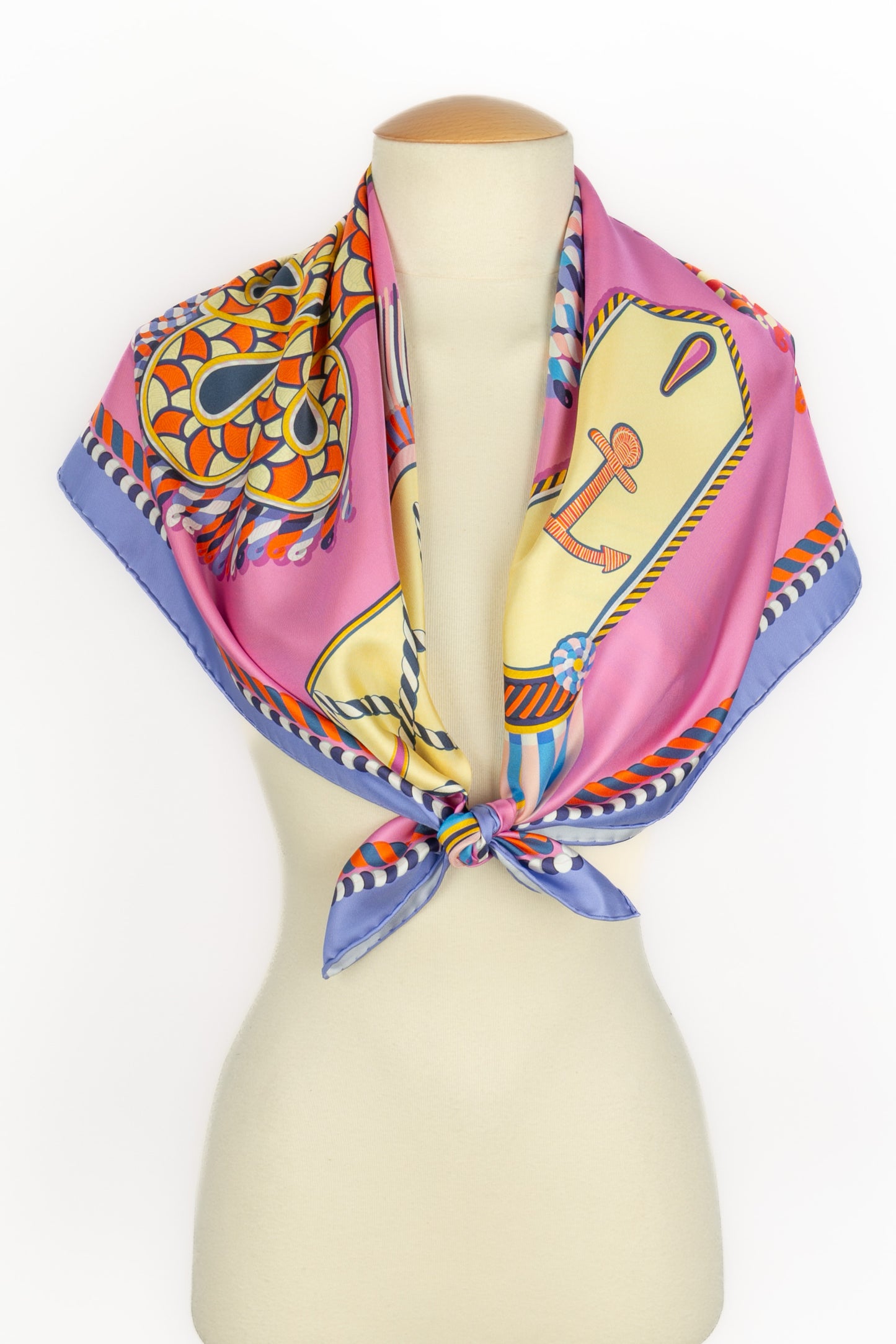 Foulard / Carré "Epaulettes de Gala" double face Hermès