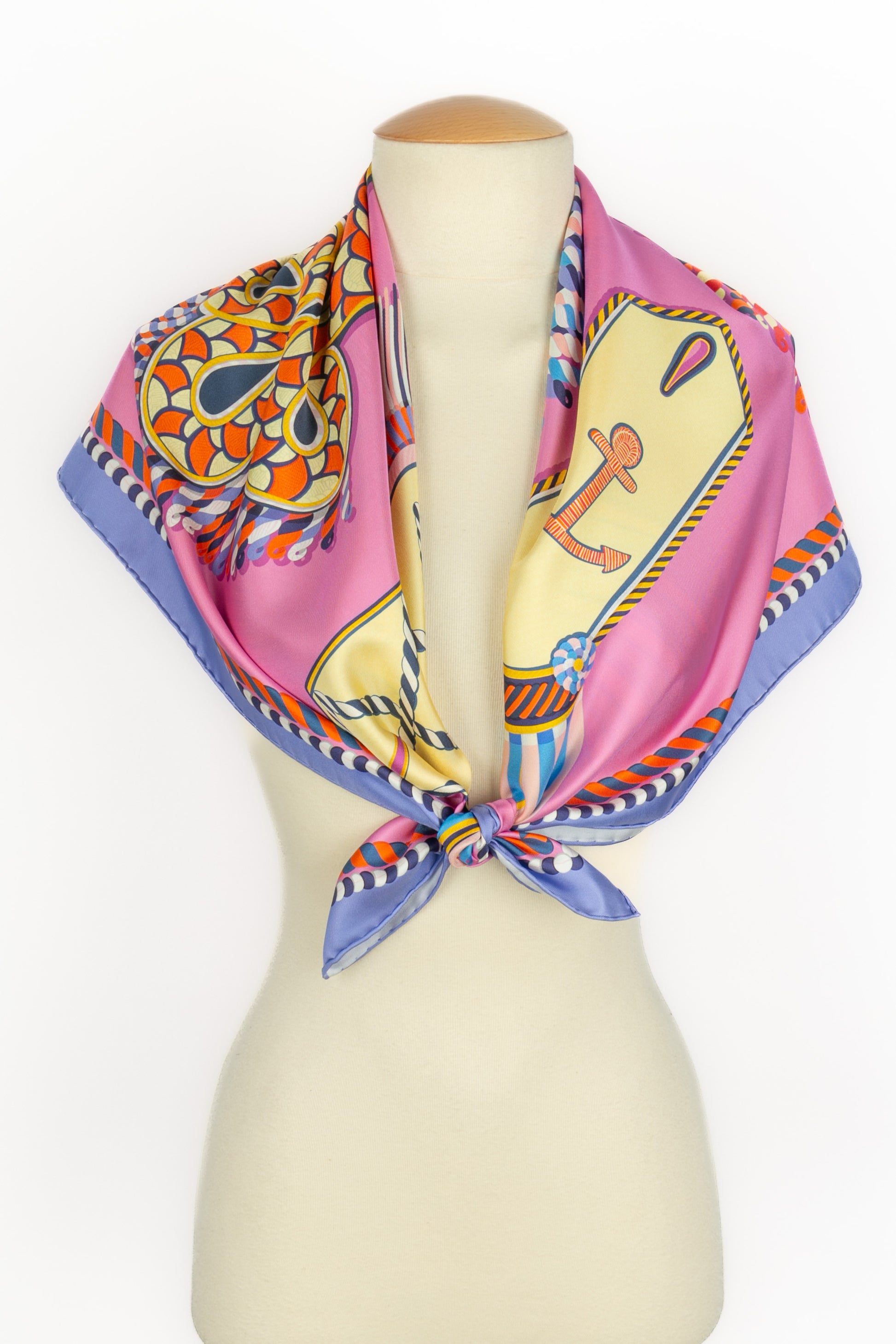 Foulard / Carré "Epaulettes de Gala" double face Hermès