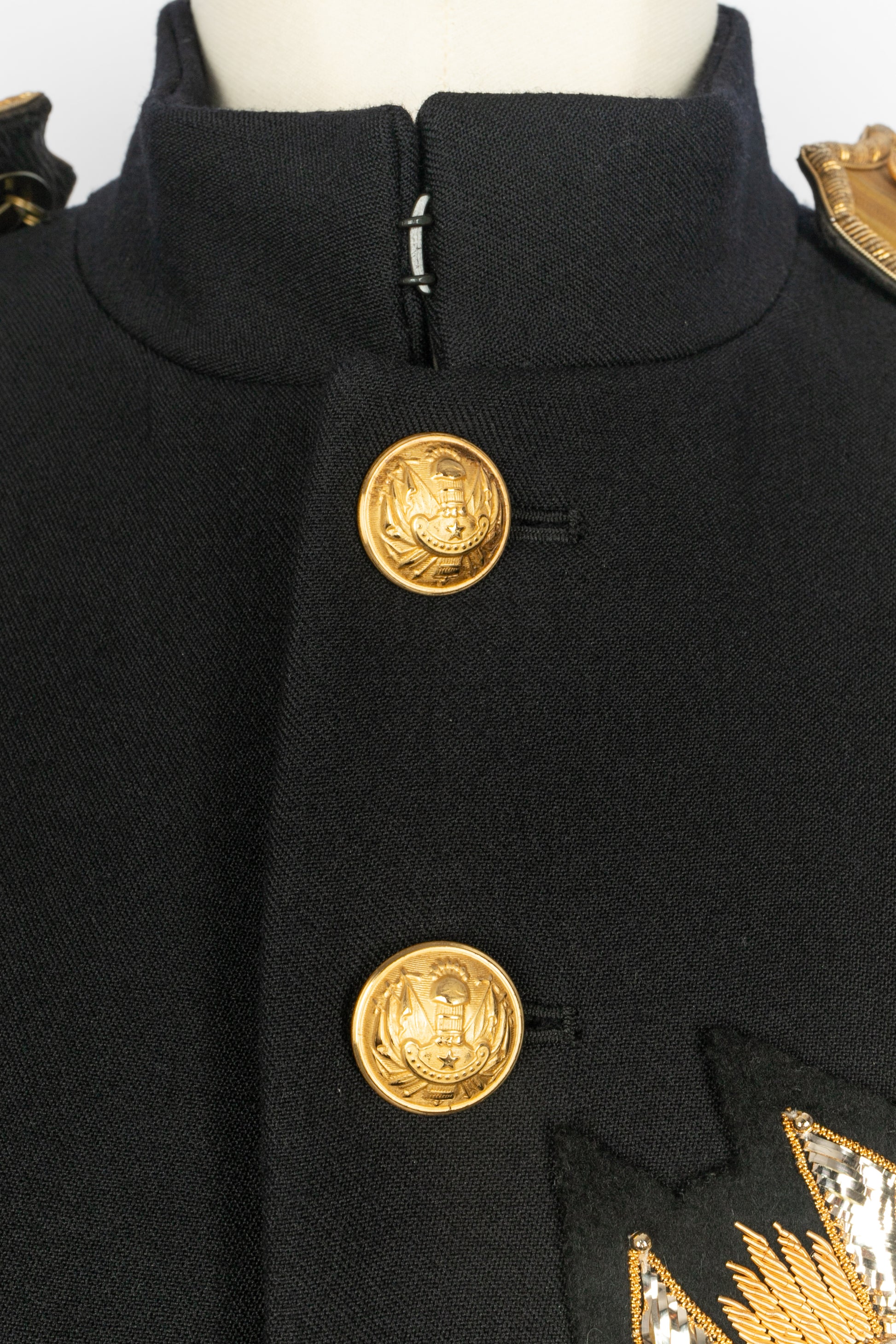 Manteau "Navy" Balmain Homme Hiver 2016