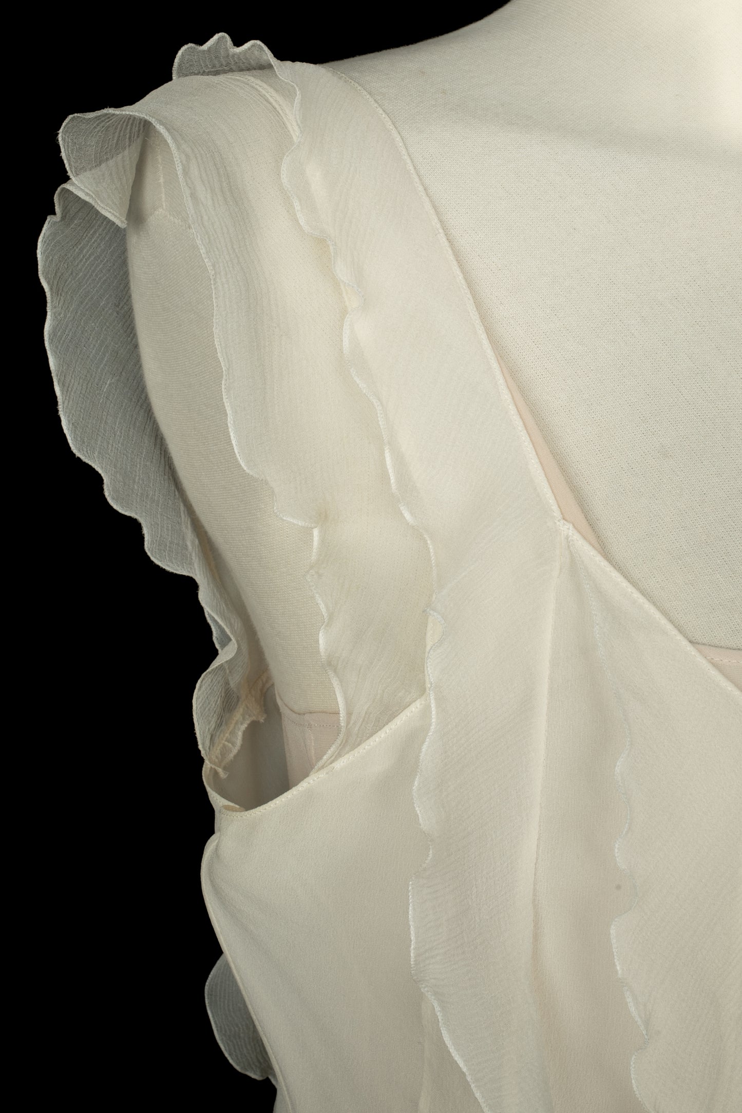 Top Christian Dior à volants