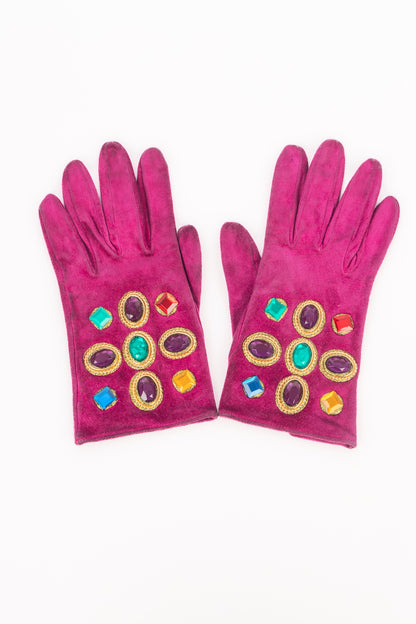 Gants roses Christian Lacroix