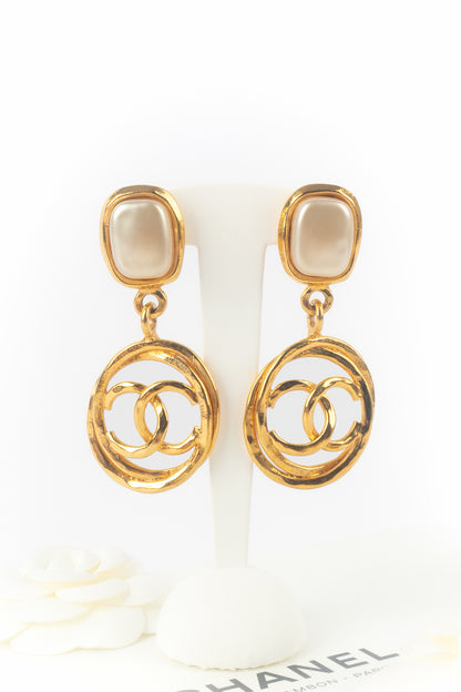 Boucles d'oreilles cc Chanel 1990's