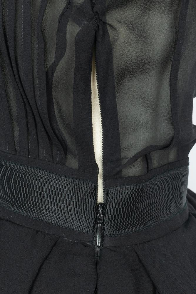 Robe en soie noire Roberto Cavalli