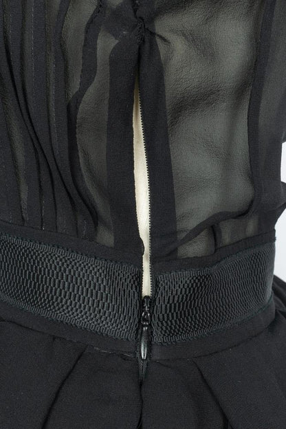 Robe en soie noire Roberto Cavalli