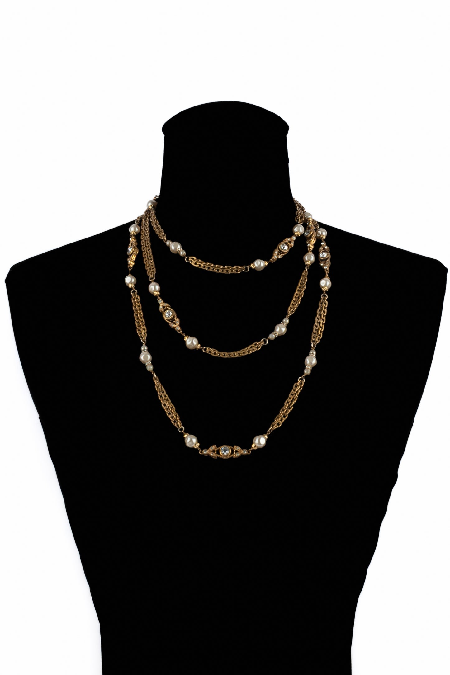 Collier sautoir Chanel 1984