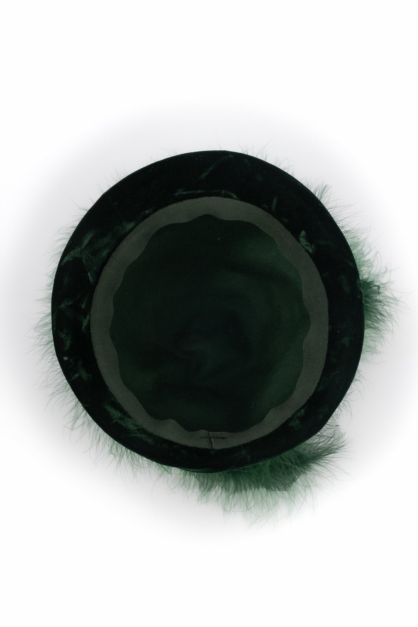 Chapeau vintage à plumes