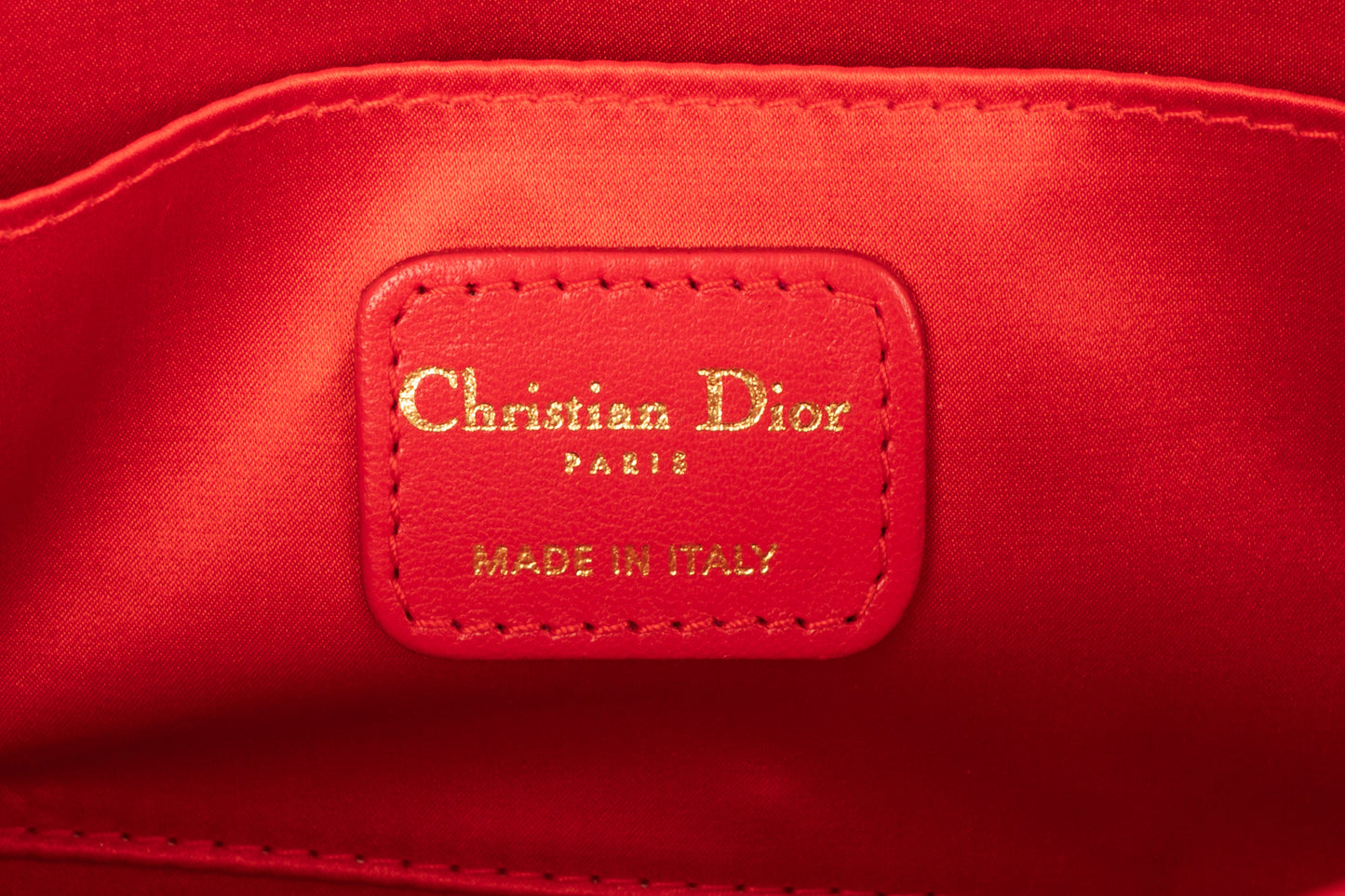 Sac pochette en satin Dior 