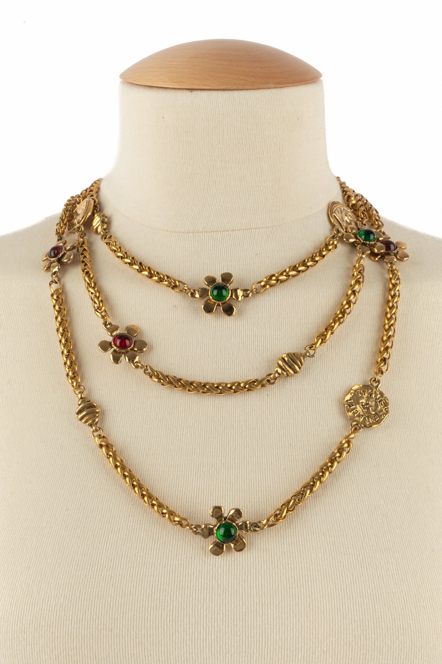 Collier fleurs Chanel 1980's