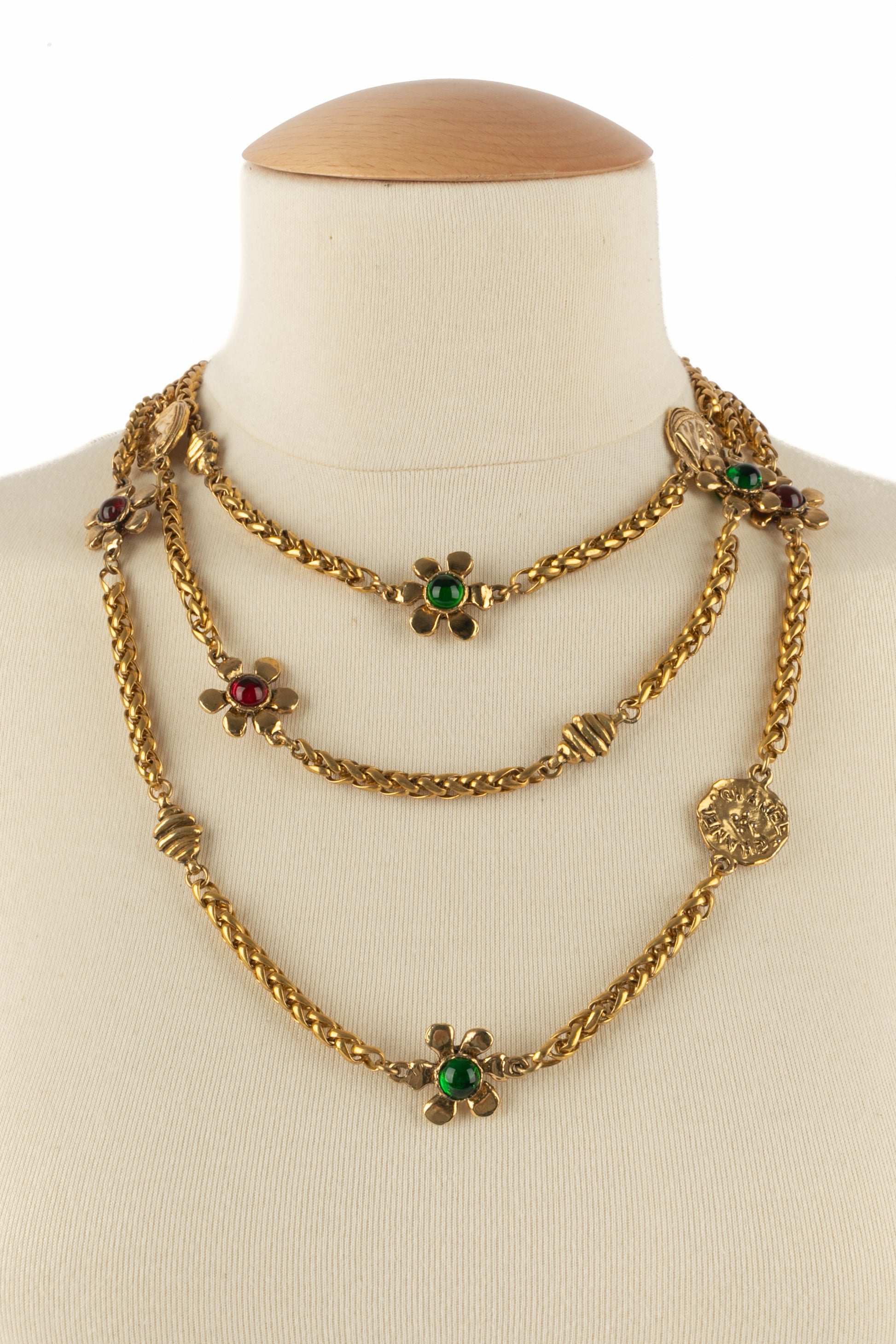 Collier fleurs Chanel 1980's