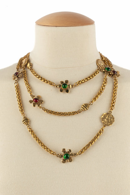 Collier fleurs Chanel 1980's
