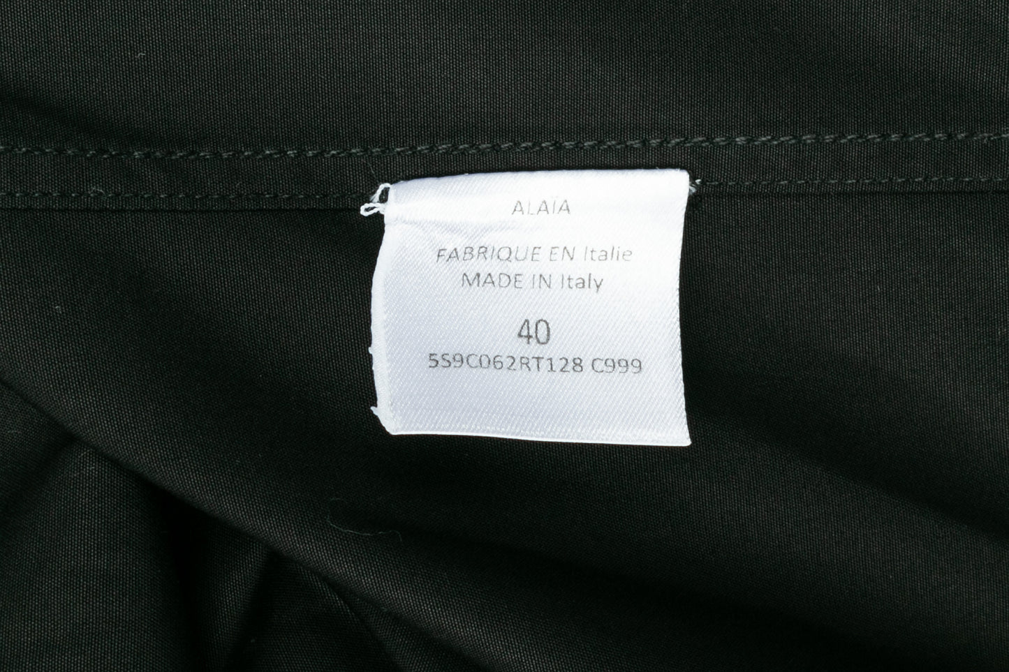 Chemise noire Alaïa