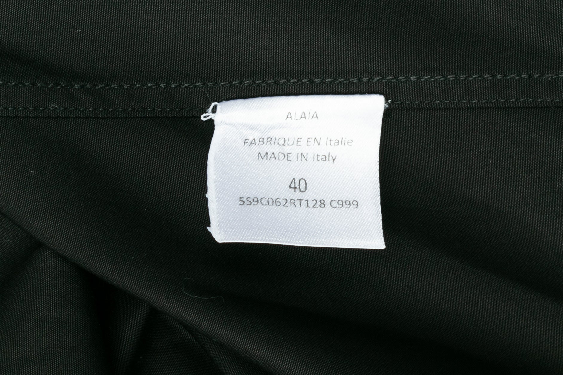 Chemise noire Alaïa
